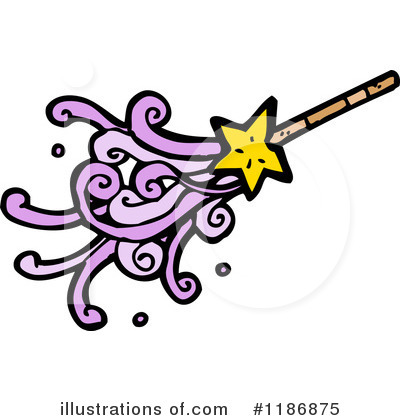 Royalty-Free (RF) Magic Wand Clipart Illustration by lineartestpilot - Stock Sample #1186875