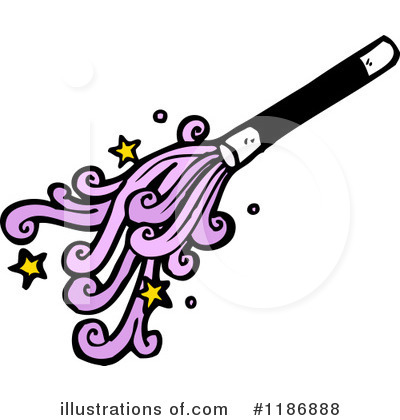 Royalty-Free (RF) Magic Wand Clipart Illustration by lineartestpilot - Stock Sample #1186888