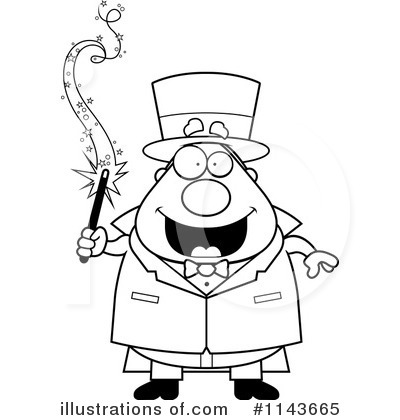 Royalty-Free (RF) Magician Clipart Illustration by Cory Thoman - Stock Sample #1143665