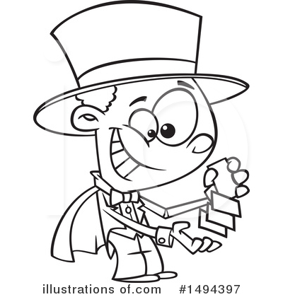 Royalty-Free (RF) Magician Clipart Illustration by toonaday - Stock Sample #1494397