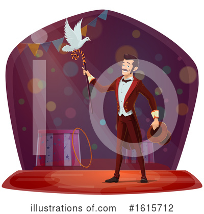 Royalty-Free (RF) Magician Clipart Illustration by Vector Tradition SM - Stock Sample #1615712