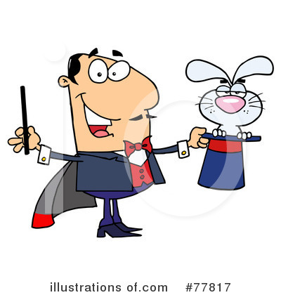Royalty-Free (RF) Magician Clipart Illustration by Hit Toon - Stock Sample #77817