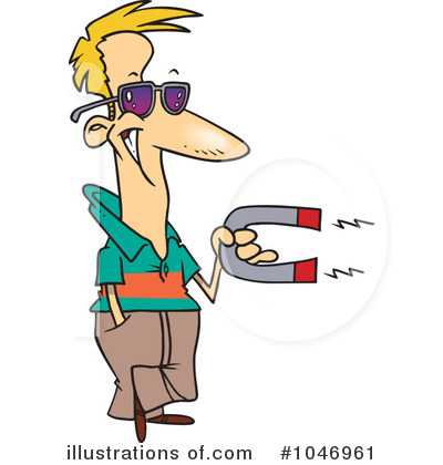 Royalty-Free (RF) Magnet Clipart Illustration by toonaday - Stock Sample #1046961