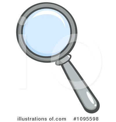 Royalty-Free (RF) Magnifying Glass Clipart Illustration by Hit Toon - Stock Sample #1095598