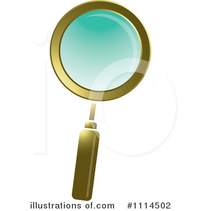 Royalty-Free (RF) Magnifying Glass Clipart Illustration by Lal Perera - Stock Sample #1114502