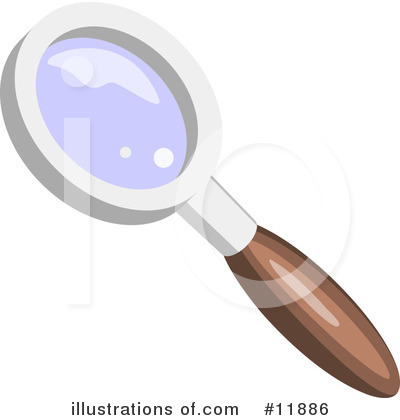 Royalty-Free (RF) Magnifying Glass Clipart Illustration by AtStockIllustration - Stock Sample #11886