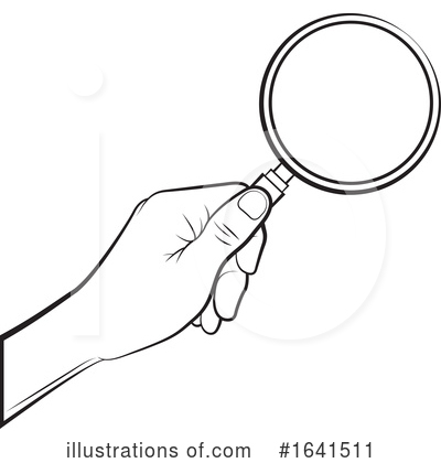Royalty-Free (RF) Magnifying Glass Clipart Illustration by Lal Perera - Stock Sample #1641511