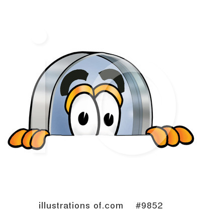 Royalty-Free (RF) Magnifying Glass Clipart Illustration by Mascot Junction - Stock Sample #9852