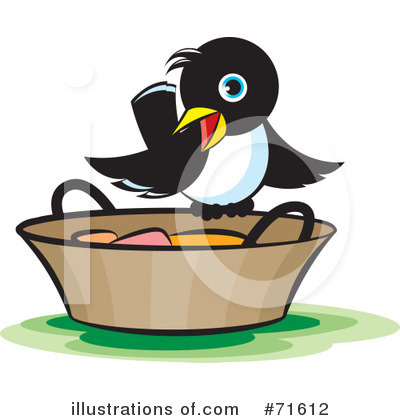 Royalty-Free (RF) Magpie Clipart Illustration by Lal Perera - Stock Sample #71612