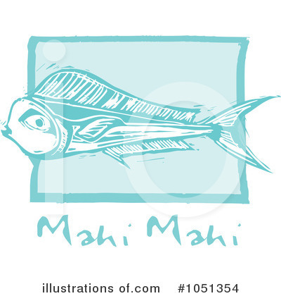 Royalty-Free (RF) Mahi Mahi Clipart Illustration by xunantunich - Stock Sample #1051354