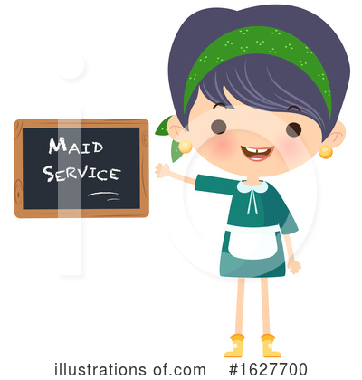 Maid Clipart #1627700 by Melisende Vector