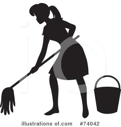 Royalty-Free (RF) Maid Clipart Illustration by Rosie Piter - Stock Sample #74042