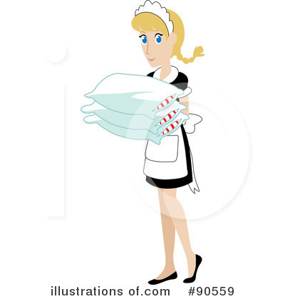Royalty-Free (RF) Maid Clipart Illustration by Rosie Piter - Stock Sample #90559