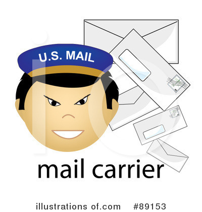 Mail Carrier Clipart #89153 by Pams Clipart