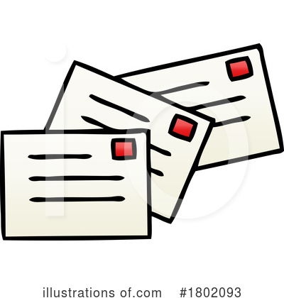 Royalty-Free (RF) Mail Clipart Illustration by lineartestpilot - Stock Sample #1802093