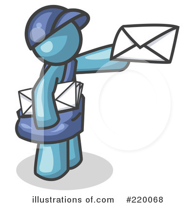 Royalty-Free (RF) Mail Clipart Illustration by Leo Blanchette - Stock Sample #220068