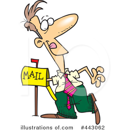 Royalty-Free (RF) Mail Clipart Illustration by toonaday - Stock Sample #443062