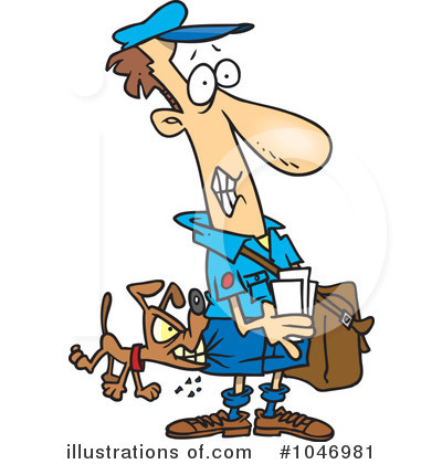 Mail Man Clipart #1046981 by toonaday