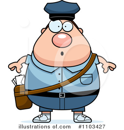 Royalty-Free (RF) Mail Man Clipart Illustration by Cory Thoman - Stock Sample #1103427