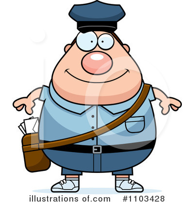 Royalty-Free (RF) Mail Man Clipart Illustration by Cory Thoman - Stock Sample #1103428