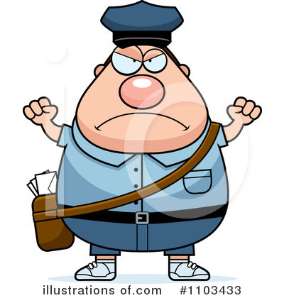 Royalty-Free (RF) Mail Man Clipart Illustration by Cory Thoman - Stock Sample #1103433