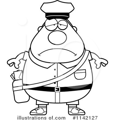 Royalty-Free (RF) Mail Man Clipart Illustration by Cory Thoman - Stock Sample #1142127