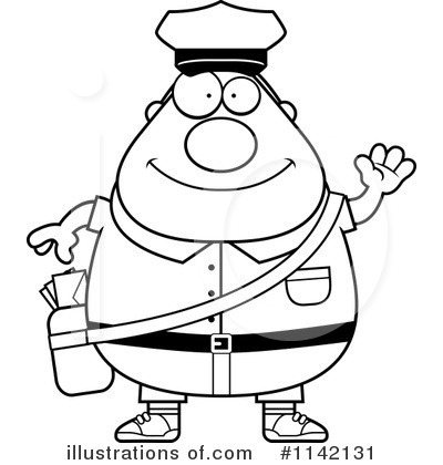 Royalty-Free (RF) Mail Man Clipart Illustration by Cory Thoman - Stock Sample #1142131