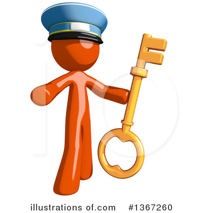 Royalty-Free (RF) Mail Man Clipart Illustration by Leo Blanchette - Stock Sample #1367260
