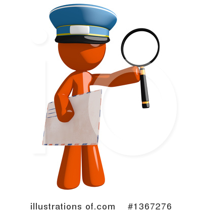 Royalty-Free (RF) Mail Man Clipart Illustration by Leo Blanchette - Stock Sample #1367276