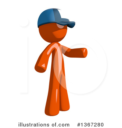Royalty-Free (RF) Mail Man Clipart Illustration by Leo Blanchette - Stock Sample #1367280