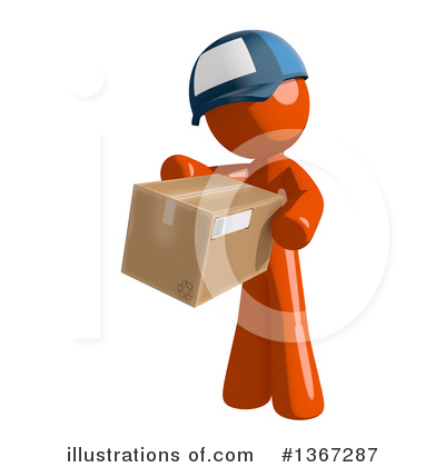 Royalty-Free (RF) Mail Man Clipart Illustration by Leo Blanchette - Stock Sample #1367287