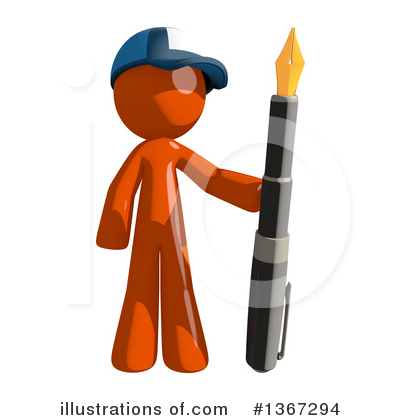 Royalty-Free (RF) Mail Man Clipart Illustration by Leo Blanchette - Stock Sample #1367294