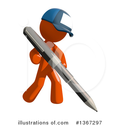 Royalty-Free (RF) Mail Man Clipart Illustration by Leo Blanchette - Stock Sample #1367297