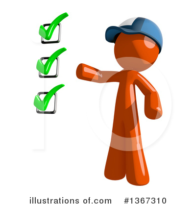 Royalty-Free (RF) Mail Man Clipart Illustration by Leo Blanchette - Stock Sample #1367310