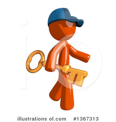 Royalty-Free (RF) Mail Man Clipart Illustration by Leo Blanchette - Stock Sample #1367313