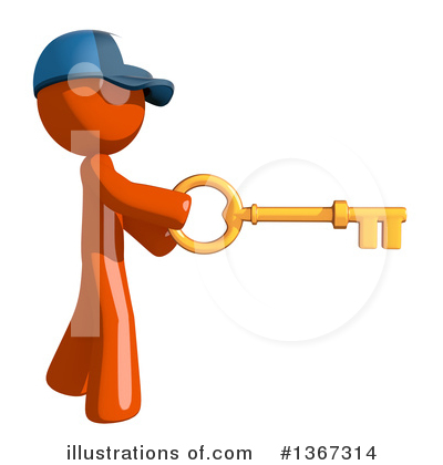 Royalty-Free (RF) Mail Man Clipart Illustration by Leo Blanchette - Stock Sample #1367314