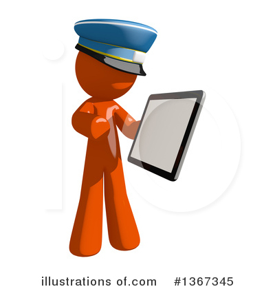 Royalty-Free (RF) Mail Man Clipart Illustration by Leo Blanchette - Stock Sample #1367345