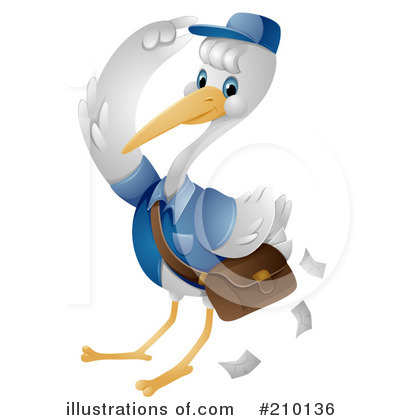Royalty-Free (RF) Mail Man Clipart Illustration by BNP Design Studio - Stock Sample #210136