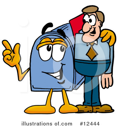 Royalty-Free (RF) Mailbox Character Clipart Illustration by Mascot Junction - Stock Sample #12444