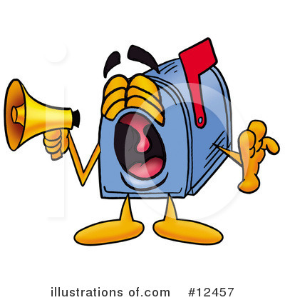 Royalty-Free (RF) Mailbox Character Clipart Illustration by Mascot Junction - Stock Sample #12457