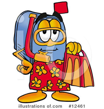 Royalty-Free (RF) Mailbox Character Clipart Illustration by Mascot Junction - Stock Sample #12461
