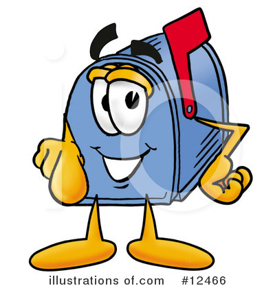 Royalty-Free (RF) Mailbox Character Clipart Illustration by Mascot Junction - Stock Sample #12466