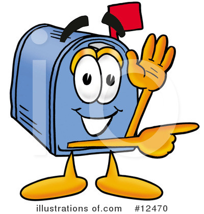 Royalty-Free (RF) Mailbox Character Clipart Illustration by Mascot Junction - Stock Sample #12470