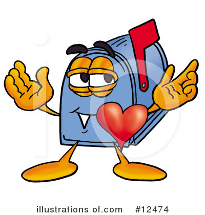 Royalty-Free (RF) Mailbox Character Clipart Illustration by Toons4Biz - Stock Sample #12474
