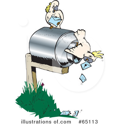 Royalty-Free (RF) Mailbox Clipart Illustration by Dennis Holmes Designs - Stock Sample #65113