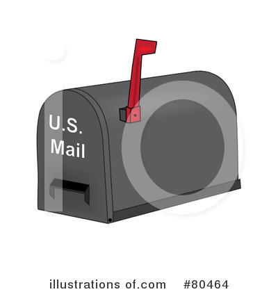 Royalty-Free (RF) Mailbox Clipart Illustration by Pams Clipart - Stock Sample #80464