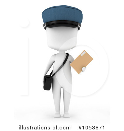 Mail Man Clipart #1053871 by BNP Design Studio