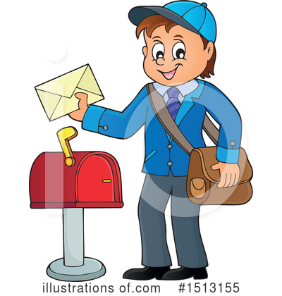Mail Man Clipart #1513155 by visekart