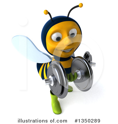 Royalty-Free (RF) Male Bee Clipart Illustration by Julos - Stock Sample #1350289