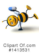 Male Bee Clipart #1413531 by Julos